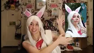 Mangle (Five Nights at Freddys) FNaF Make-up look/tutorial