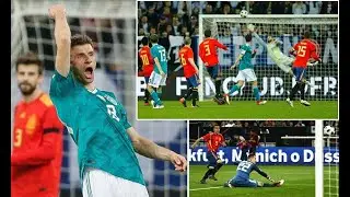 Germany 1-1 Spain: Thomas Muller cancels out Rodrigo's early opener