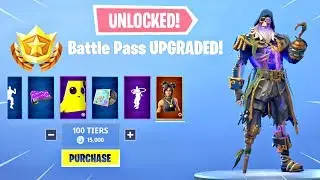 BUYING ALL 100 TIERS! Season 8 Battle Pass ALL ITEMS UNLOCKED! - Fortnite Battle Royale