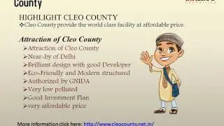 CLEO COUNTY NOIDA I PRICE LIST