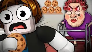 Я украл печенье и сбежал от злой бабушки в Roblox!