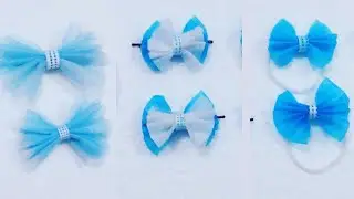 DIY Hair Accesories|Facemask Turn into hair accesories[Angie's Art and Craft