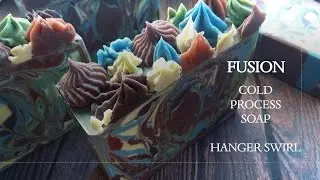 ⚛️Fusion Cold Process Soap/Hanger Swirl/ Soap Making