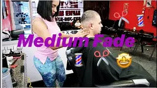 Medium Fade con el numero 1 paso a paso 💈✂️ #fanybarber
