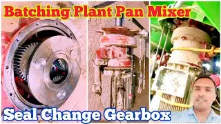 Batching plant cp30 pan mixer motor with planetary gearbox system kaise utare @SunilPlant