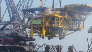 platform installation project by HLS200 at Mumbai High oilfield