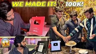 We Finally Did It! 100,000 Subscribers Silver Play Button Celebration 🎉 | Real Journey & Motivation