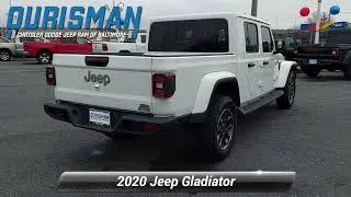 Certified 2020 Jeep Gladiator Overland, Baltimore, MD 103668A
