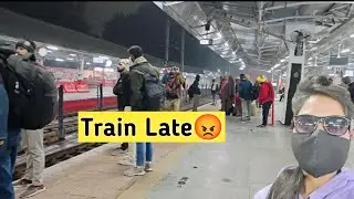 Passengers are troubled by late trains! Indian Railways Train Late Full Information Mask Girl.