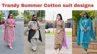 Latest printed cotton suits design 2025/Trandy Summer suits design/#punjabisuits #summersuits #viral