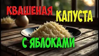 Квашеная капуста с яблоками в ведре с гнётом &ndash; пошаговый видео рецепт