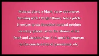 Bitumen Meaning
