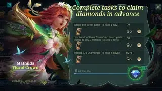 HOW TO GET MATHILDA FLORAL CROWN SKIN MOBILE LEGENDS BANG BANG