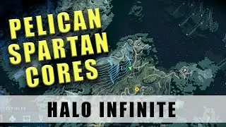 Halo Infinite Pelican Down Spartan Cores - 5 Spartan Cores on the AA Gun island