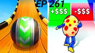 SKY Ball Running 3D VS monster egg Gameplay ⚾⚽😱🥚🍳 iOS Android walkthrough Max Level 260 