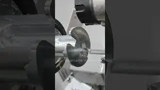 ST-52YT CNC Lathe Turn Mill Machining Inner Arc Surface High Gloss Milling. #cnc #smartlathe