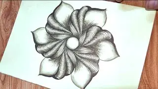 Pattern 862|Zentangle art|Doodle art|Zentangle|Zendoodle|Zentangle pattern|Zentangle tutorial Doodle