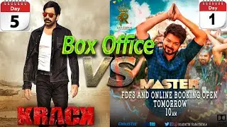 Krack Movie 5 Days & Master Movie 1st Day Total Worldwide Box Office Gross Collection