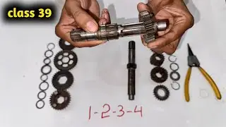 Honda CG 125 gear transmission complete fitting | motorcycle mechanical course