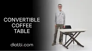 Modern convertible COFFEE TABLE with folding top | Discover Bento