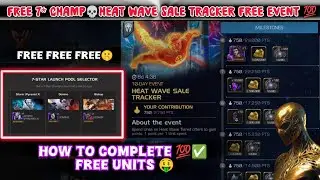 7* Free Launch Pool Selector Crystel😱 #mcoc Heat Wave Sale Tracker How's To Complete💯 Fully Details✅
