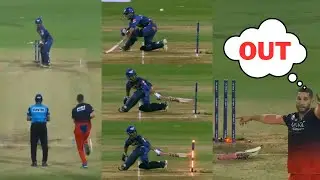 Ayush Badoni gets out hit wicket after hitting six against RCB in IPL 2023