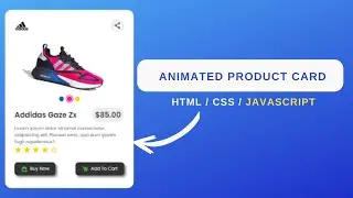 Animated Product Card using (HTML / CSS / JS)