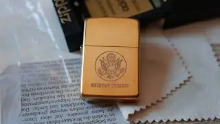Đại Sứ Qu&aacute;n Hoa Kỳ / Zippo Chu Ni&ecirc;n 1932-1989 Solid Brass