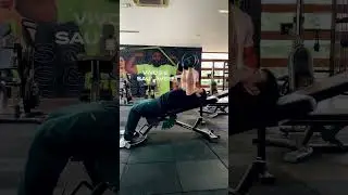 SUPINO INCLINADO COM HALTERES BANCO INCLINADO 30 graus . #fitness #muscula&ccedil;&atilde;o #bodybuilding #gym