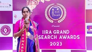 Dr. Savitha S V, Community Health Nursing, Principal, shared his experience of IIRA 2023