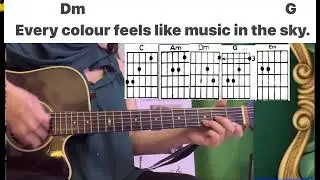 Guitar Lesson & Tutorial for Floras Harmony in Surfers Paradise #youtube #chords #yt #music #song 