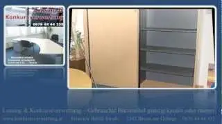 Gebrauchte Schiebet&uuml;renschr&auml;nke Schiebet&uuml;renschrank Wien  - Gebrauchte B&uuml;rom&ouml;bel Wien