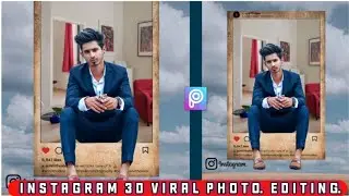 #jkeditingbhildi Instagram 3D Window Photo Editing Tutorial in PicsArt PicsArt Instagrams Viral Edit