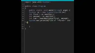 find the lcm of 2 numbers | Java | #javaprogrammers #codingtime #codingshorts
