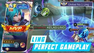 LING COSMO GUARD FASTHAND COMBO! GLOBAL LING SOLO RANK - MOBILE LEGENDS