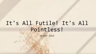 It's All Futile! It's All Pointless! -Wilbur Soot [tłumaczenie PL]