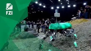 Walking Robot LAURON V - Planetary Sample Return Mission  at DLR SpaceBot Camp 2015