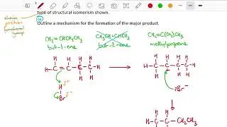 Electrophilic addition and nucleophilic addition +  relevant isomers exam question walkthrough