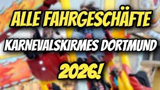 ALLE FAHRGESCH&Auml;FTE auf der KARNEVALSKIRMES🎊 DORTMUND 2026!