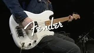 Fender Player Precision Bass MN, Polar White | Gear4music demo