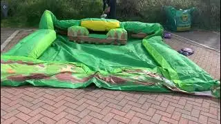 Farm themed soft play surround with ball pool.