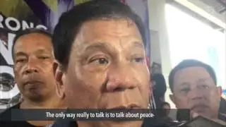Vid 1 Presidential candidate mayor Rodrigo Duterte  vows to end corruption, drugs, criminality and b