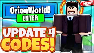 ALL NEW SECRET *UPDATE 4* ORION WORLD CODES In Roblox Multiverse Fighters Simulator!