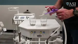 High Flow Suction Demonstration - ASI Self-Contained Mobile Dental Cart [66-7008]