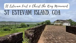 St Estevam Fort & Christ the King Monument in St Estevam Island, Goa