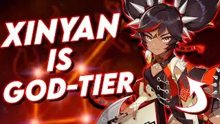 FIRST IMPRESSIONS Xinyan 4-Star is GOD TIER Build & Superconduct Xinyan Build in Genshin Impact