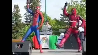 Li and Shadow dancing at a party: