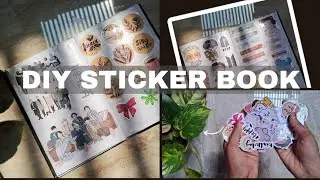How to make sticker book at home |Handmade sticker book #diy #handmade #craft #journal 