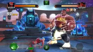 Spiderman (Stark Enhanced) VS Red Hulk Labyrinth Solo