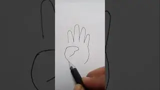 Hand,Hand sign of number four fingers ,fingers#drawing#shorts #videos